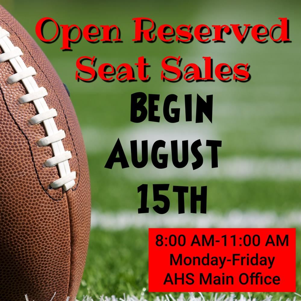  Open Reserved Seating Sales